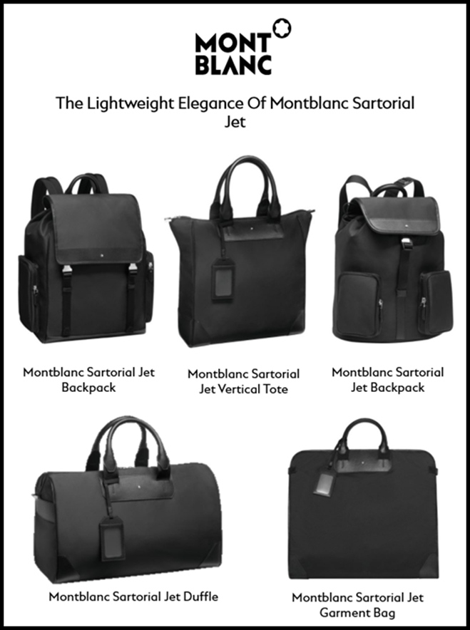 Montblanc's stylish and functional Sartorial Jet Collection – Ideal for the  modern jetsetter – India Education, Latest Education News, Global  Educational News