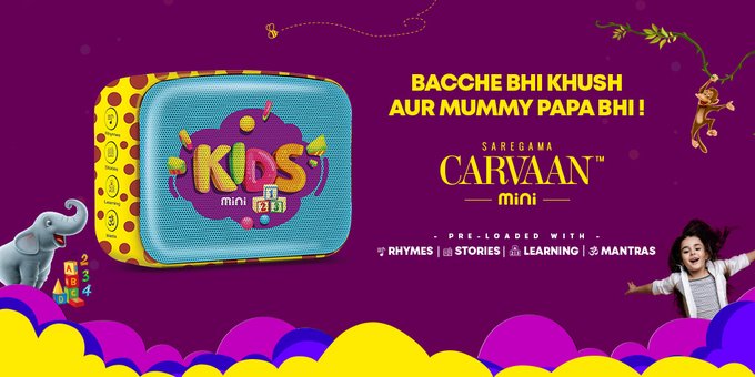 Saregama Launches Carvaan Mini Kids India Education Latest