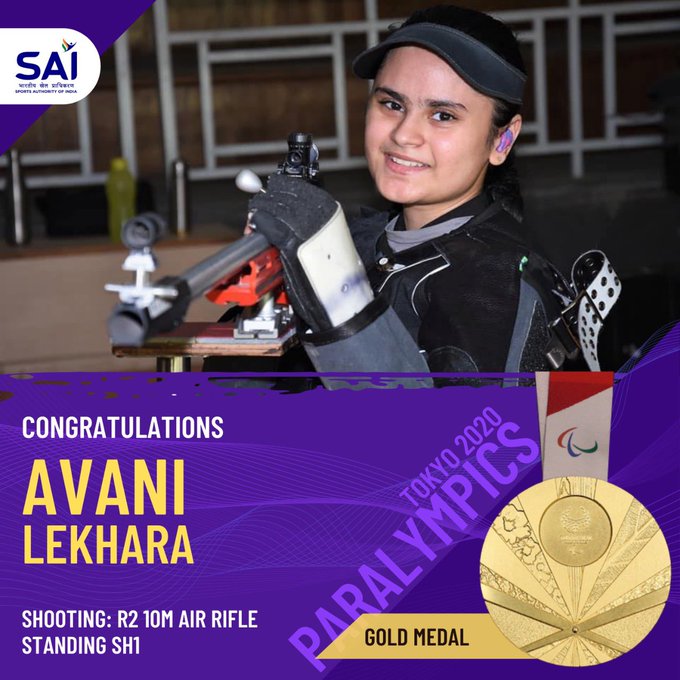 India’s Avani Lekhara the first Indian woman in history to win