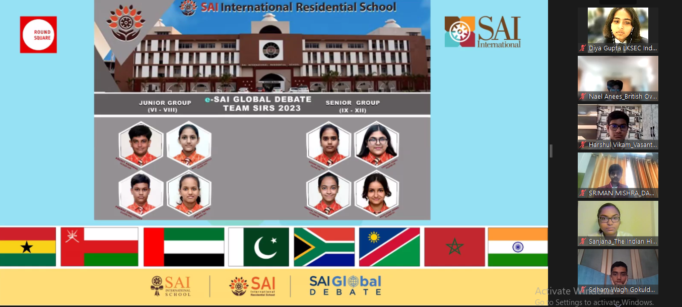 SAI International School Hosts SAI Global Debate Competition with over