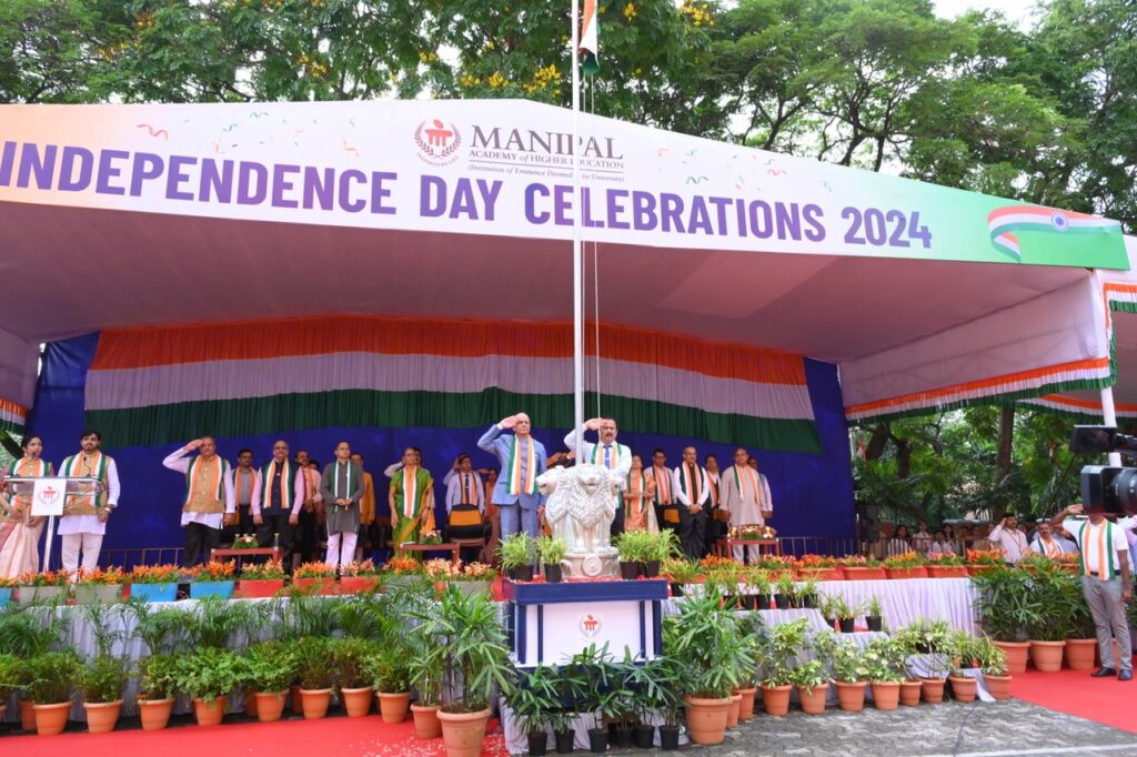 MIT, MAHE hosted 78th Independence Day Celebration at Manipal India